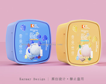 嘉美1L方形塑料冰淇淋容器